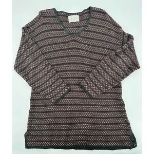 Express Tricot knit pullover striped sweater women’s size M